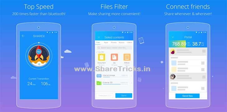 SHAREit 5.1.98 APK For Android (ADS Free MOD) Download
