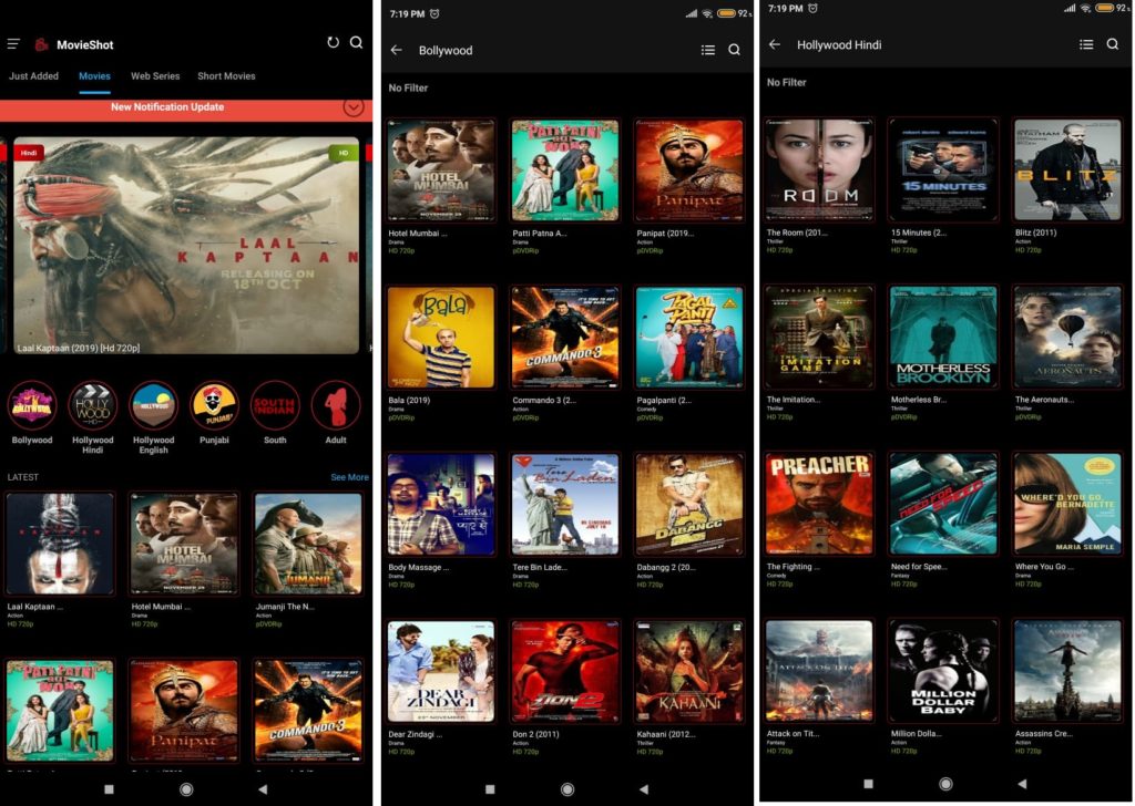 MovieShot Apk v1.0 [Ad-Free] for Android - MovieShot Apk v1.0 Download