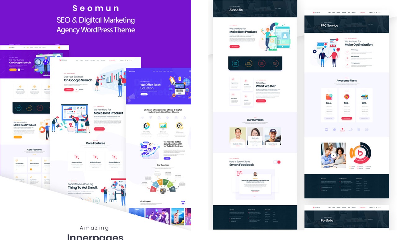 Seomun v1.0.3 - Digital Agency & Marketing WordPress Theme Download