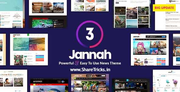 Jannah 3.2.0 WordPress Original Theme Free Download [2020]
