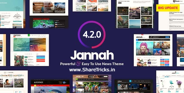 Jannah 4.2.0 WordPress Original Theme Free Download [2020]