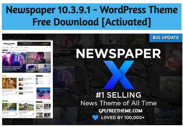 Newspaper v10.3.9.1 WordPress Theme Free Download [Activated]