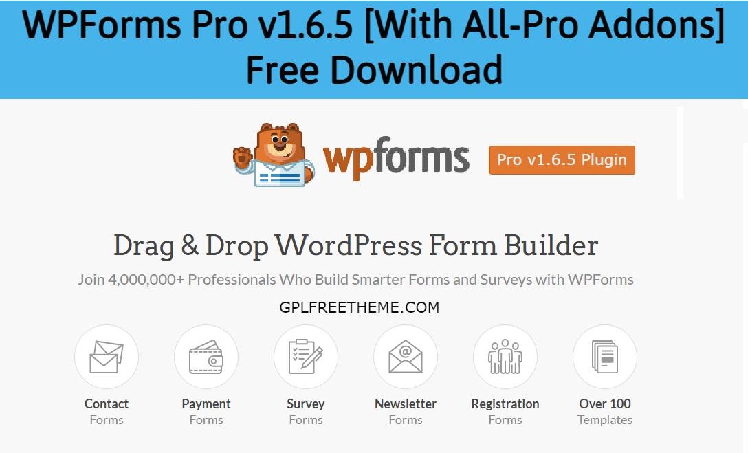WPForms Pro v1.6.5 [With All-Pro Addons] Free Download