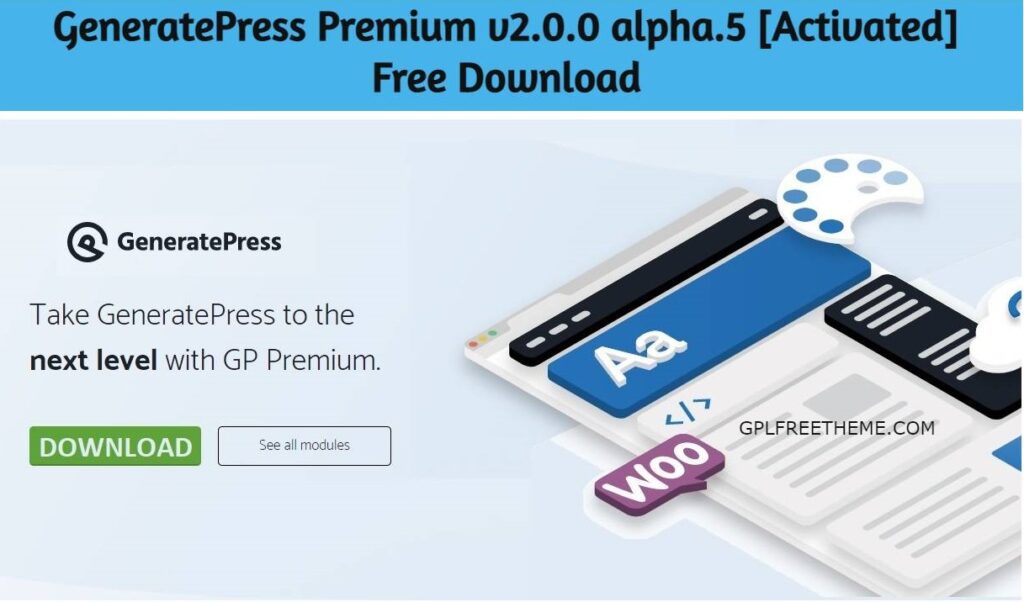GeneratePress Premium v2.0.0 alpha.5 Free Download [Activated]