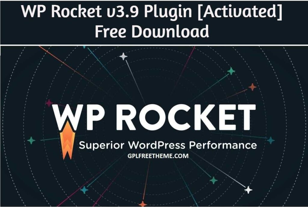 WP Rocket v3.9 Premium - Plugin Free Download [Activated]