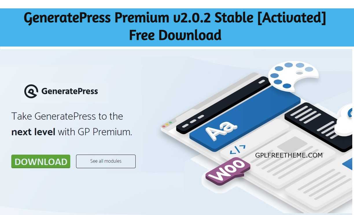 GeneratePress Premium v2.0.2 Stable Plugin Free Download