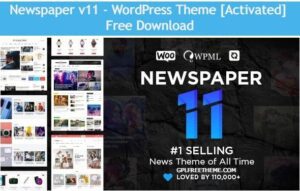 Newspaper v11 WordPress Theme Free Download [Activated]