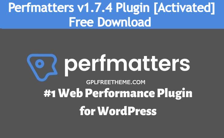 Perfmatters v1.7.4 - WordPress Performance plugin Free Download